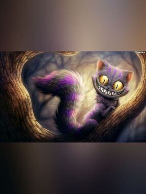 Cheshire Cat Inspired Fridge Magnet Home Kitchen Decor